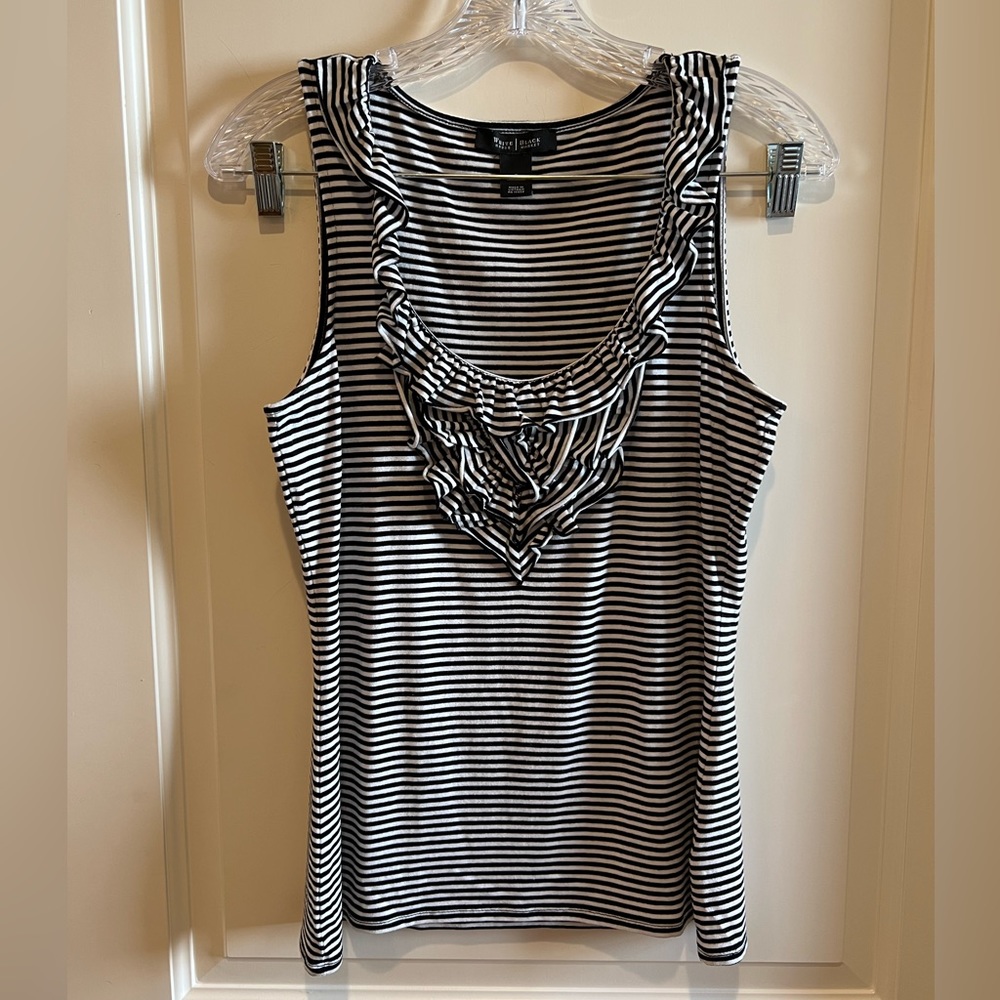 White House Black Market Striped Tank